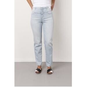 NWT CLOSED X-Pose Straight Jeans 26 Relaxed Fit High Waist Light Blue C91358
